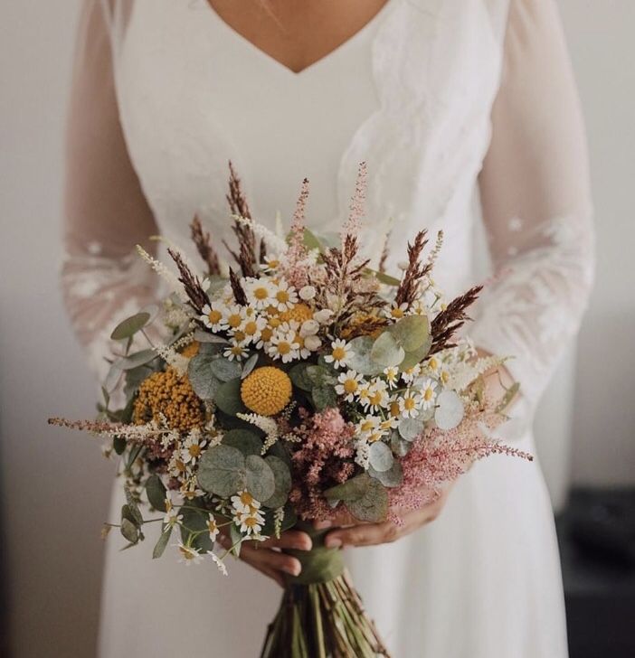 natural wedding bouquet